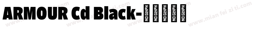 ARMOUR Cd Black字体转换